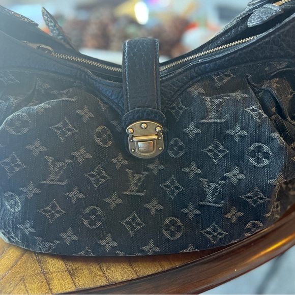 COPY - COPY - Louis Vuitton Mahina Black Denim Boho Style HTF - Picture 8 of 8
